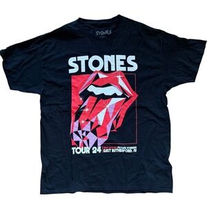 Rolling Stones Tour 24 Metlife Stadium NJ Concert T-Shirt Black XL